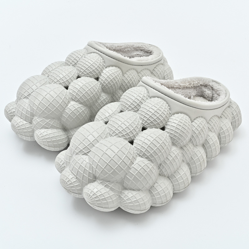 Damen-Schlafzimmer-Hausschuhe, Damen-Hausschuhe, hochwertige Blasen-Slipper mit Anhängern