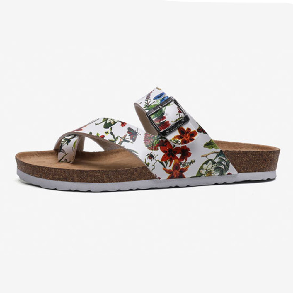 Sommermode Sexy Damen Flache Freizeitsandalen Hausschuhe Korksohle Sandalen Damen