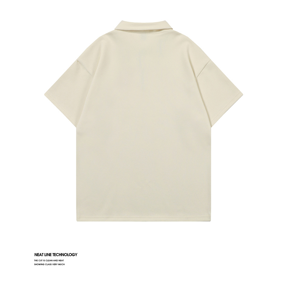 Neues Design, atmungsaktives Revers, individuelles, stilvolles, schlichtes Hemd von höchster Qualität 