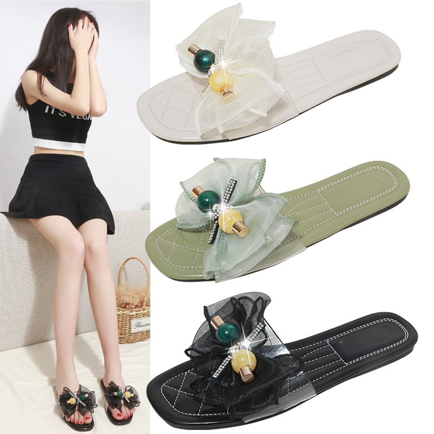 Prinzessin Hausschuhe Mädchen High Heel Kristallschuhe